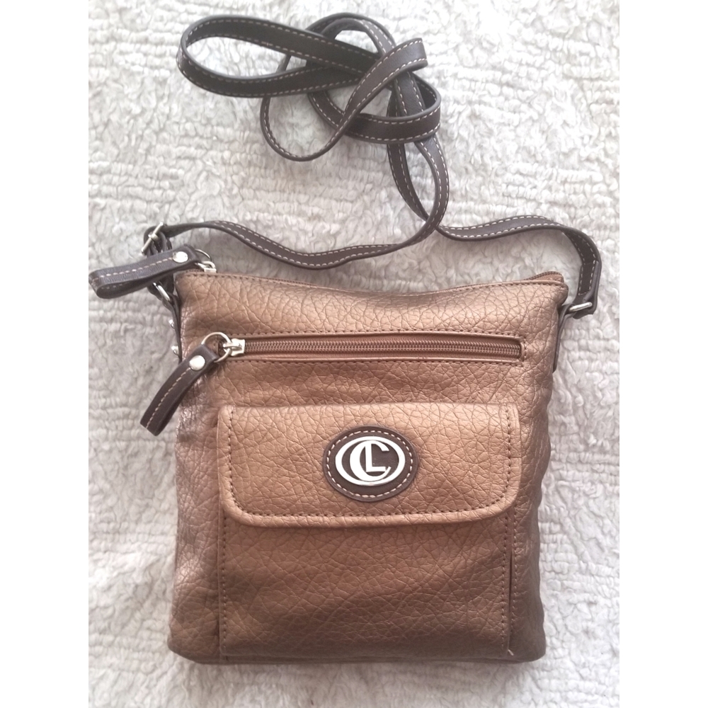Bronze Brown Crossbody Purse